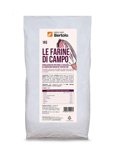 Le Farine di Campo with Treviso red radicchio IGP