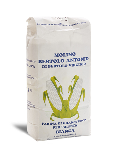 Farina di grano turco per polenta bianca